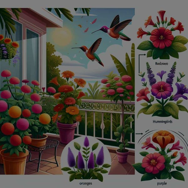 Quelles sont les meilleures plantes pour un jardin de balcon qui attire les colibris ?