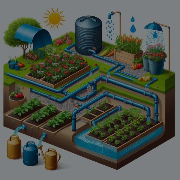 Quelle est la meilleure configuration pour un système de récupération de l'eau de pluie pour le jardinage ?