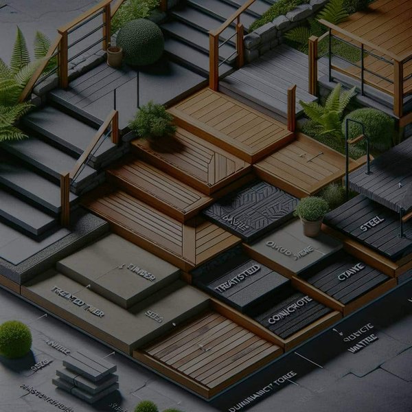 Quels matériaux choisir pour un escalier extérieur résistant aux intempéries?